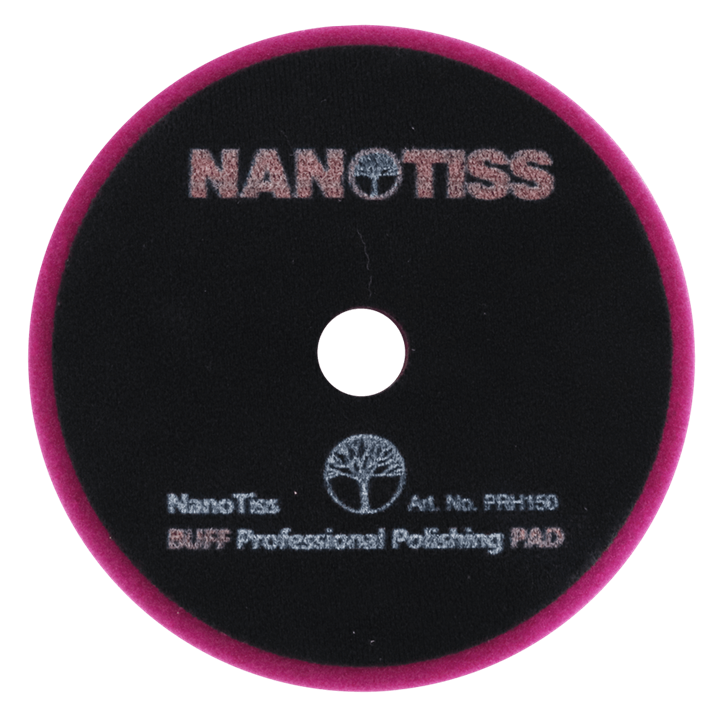 پد پولیش اسفنجی بسیار زبر 155 میلی متری نانوتیس مخصوص دستگاه پولیش Rotary چرخشی NanoTiss Rotary Polishing Pad